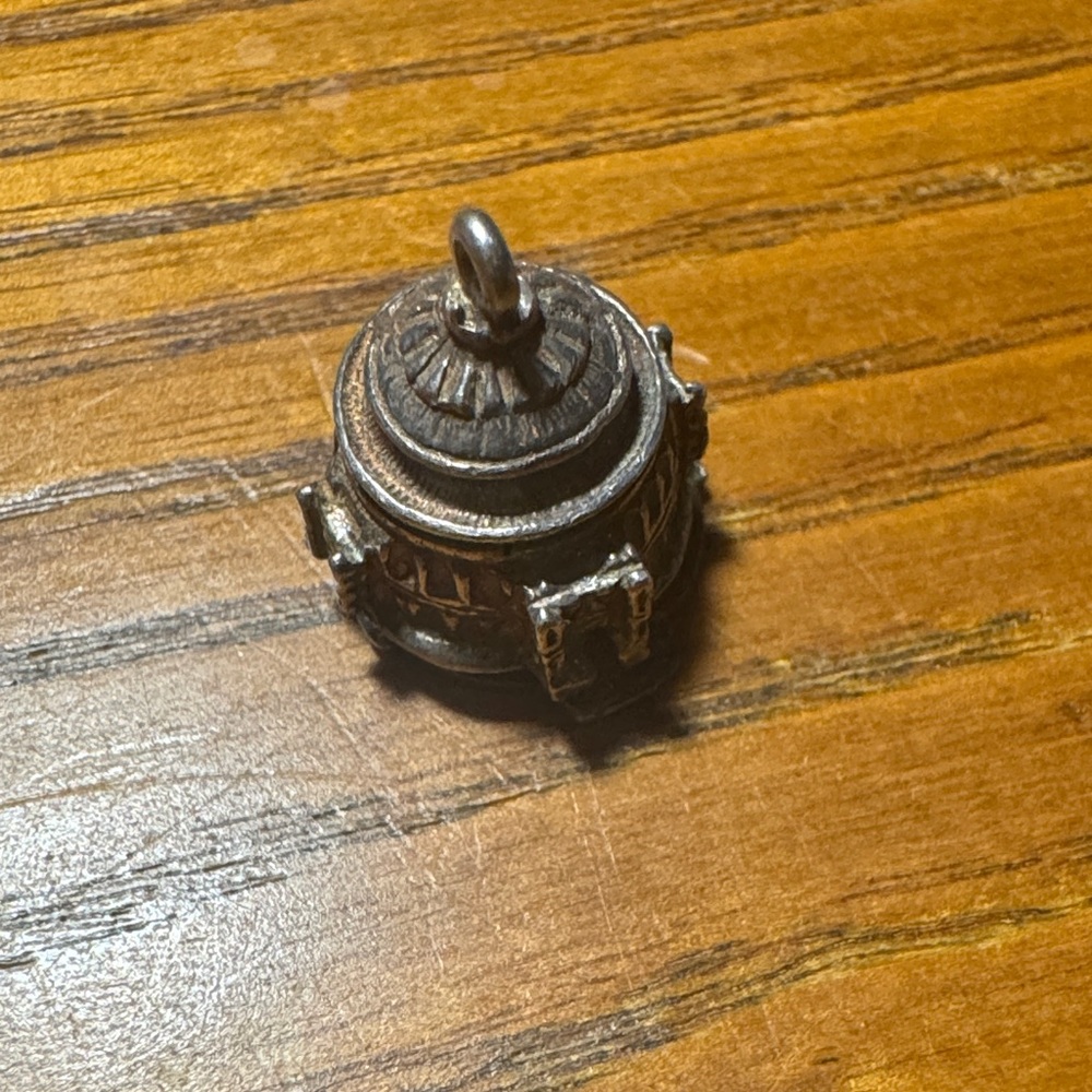 Vintage Silver Charm …The Globe